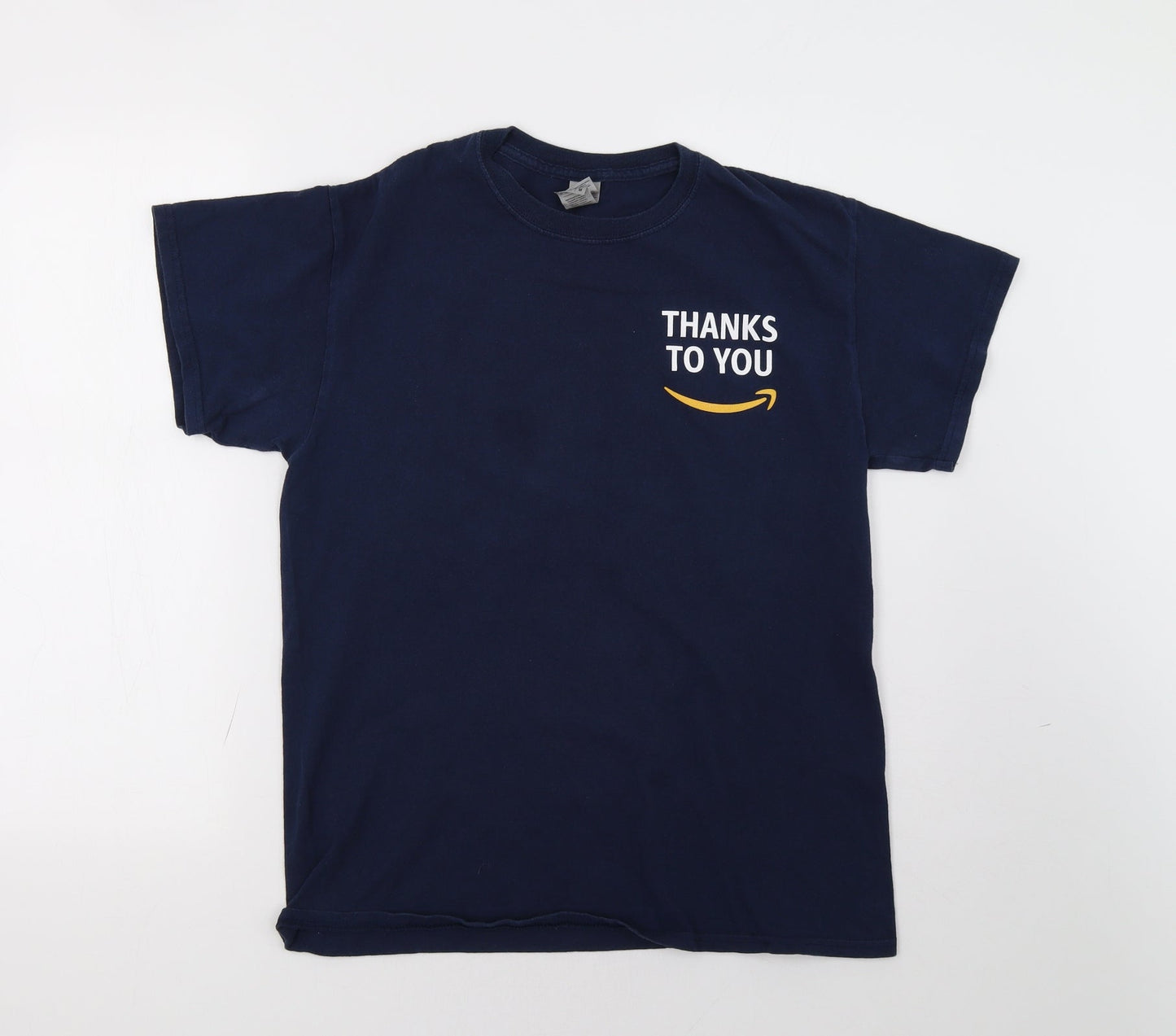 Mens UK Size M Gildan Blue  T-Shirt