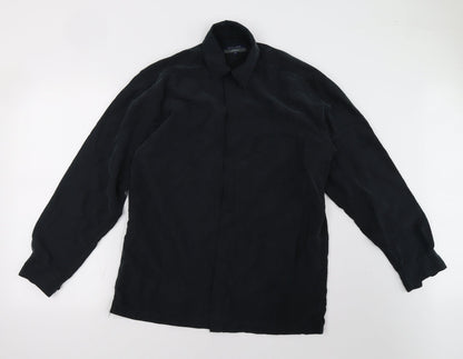 DAVID MOSS Mens Black    Polo Size M