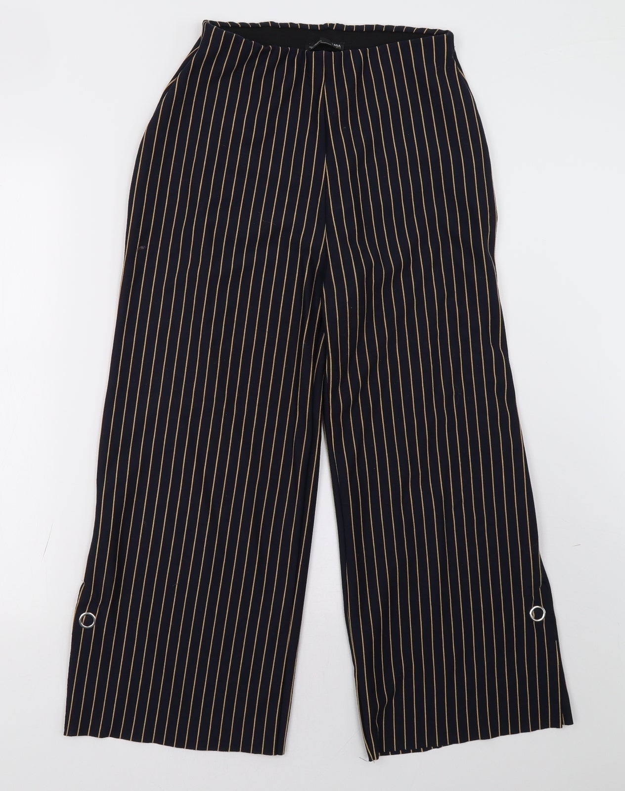 Womens UK Size 8 Zara Regular Fit  Blue Trousers