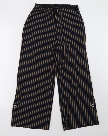 Womens UK Size 8 Zara Regular Fit  Blue Trousers