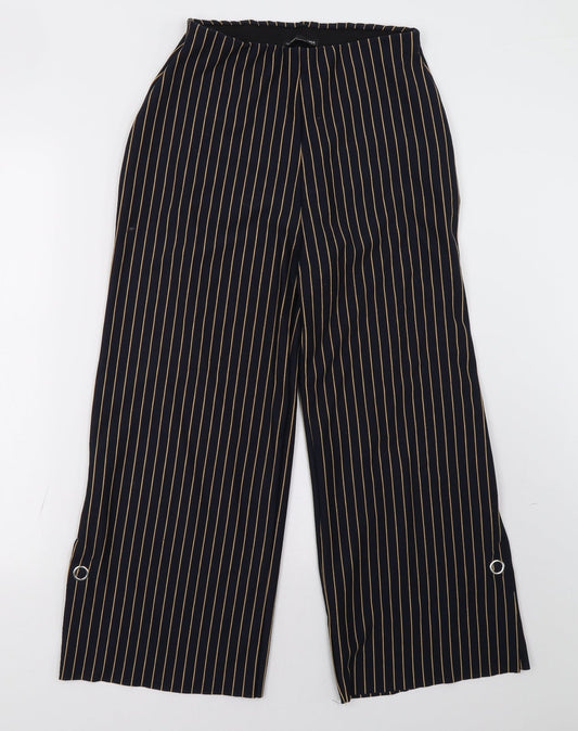 Womens UK Size 8 Zara Regular Fit  Blue Trousers