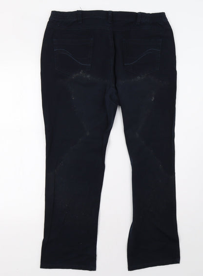 sonja Mens Blue   Trousers  Size 38 L30 in