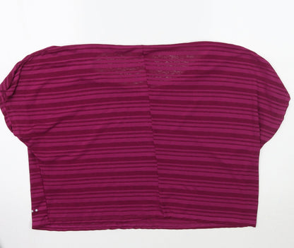 Womens UK Size M Matalan Purple Basic T-Shirt