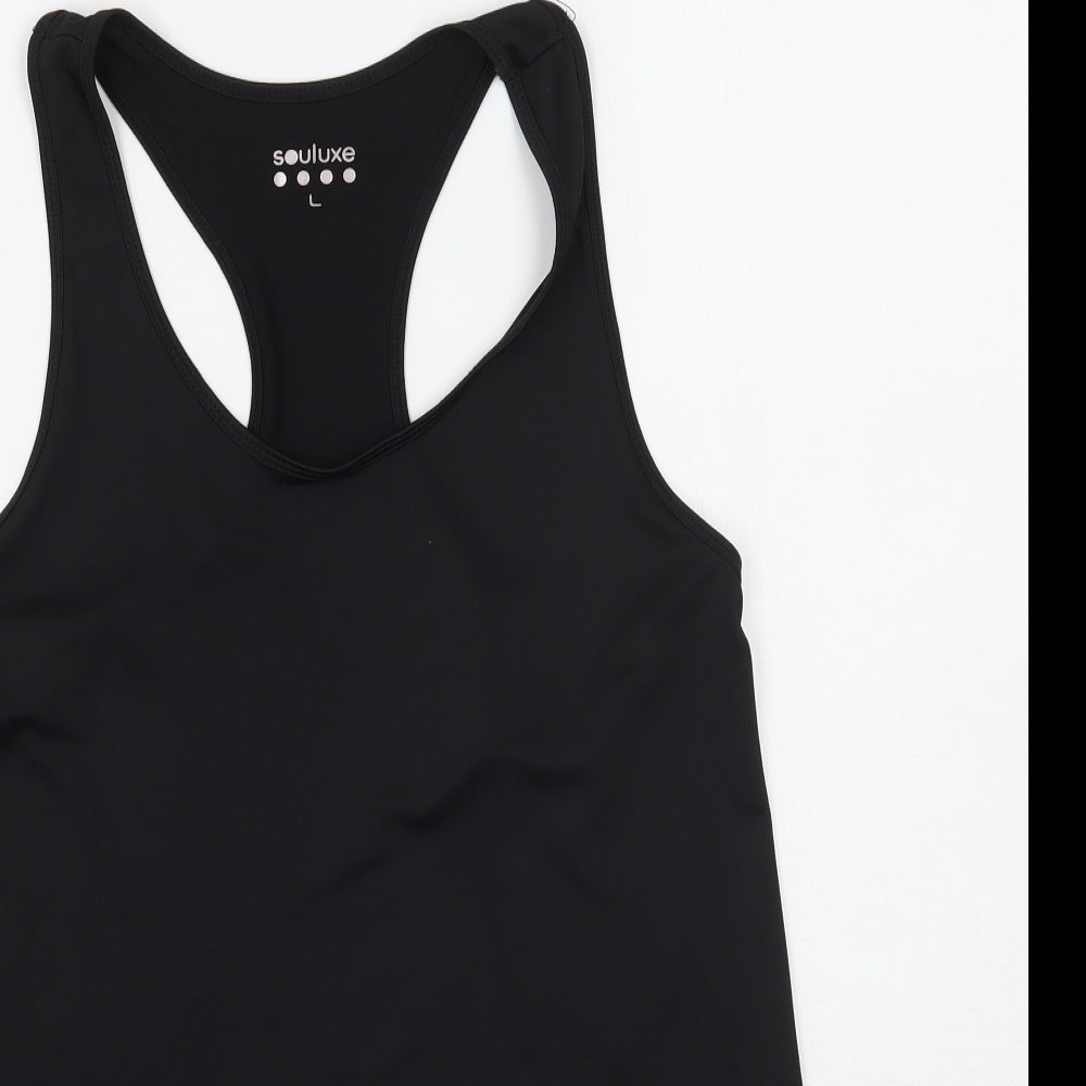 Womens UK Size L Matalan Black Basic Tank
