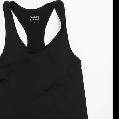 Womens UK Size L Matalan Black Basic Tank