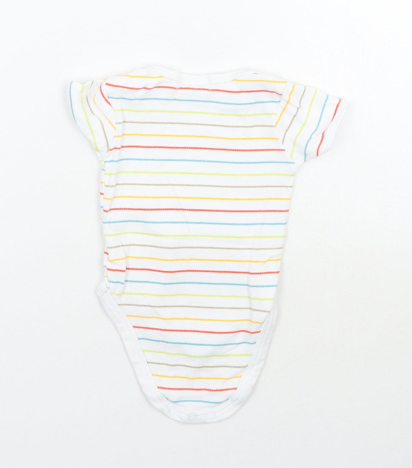 kris x kids Baby White Striped  Babygrow One-Piece Size 3-6 Months