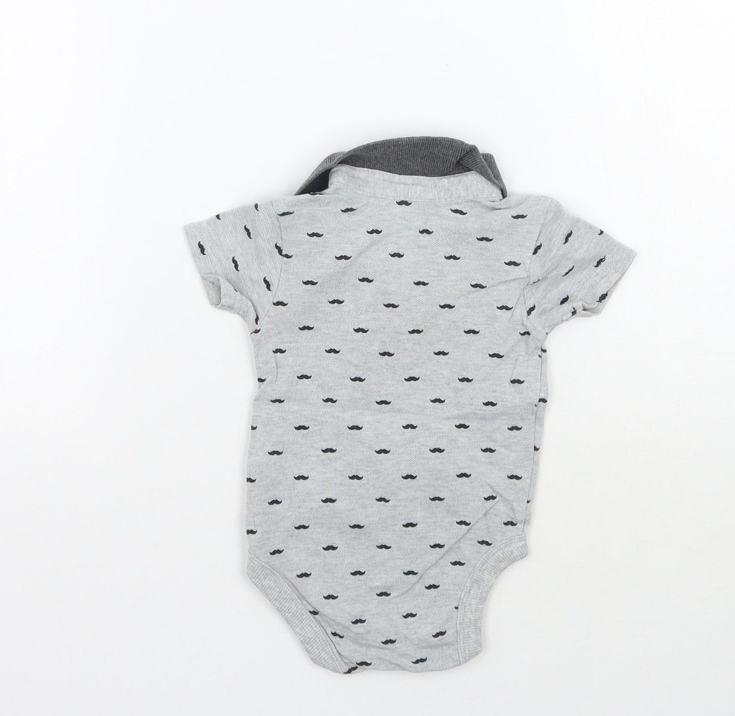 George Baby Grey Geometric  Babygrow One-Piece Size 3-6 Months