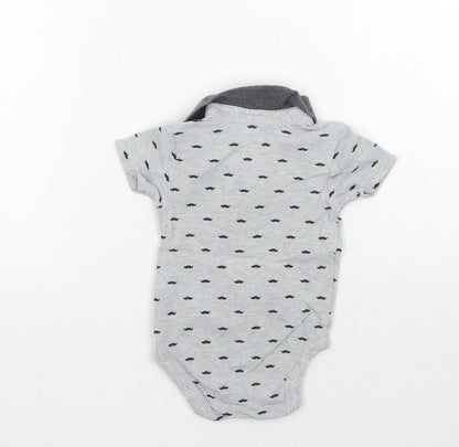 George Baby Grey Geometric  Babygrow One-Piece Size 3-6 Months