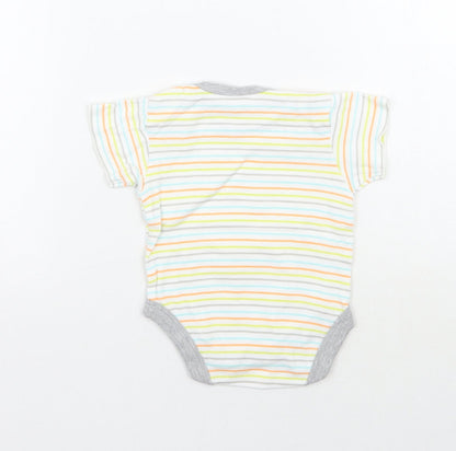 Preworn Baby White Striped  Babygrow One-Piece Size 3-6 Months