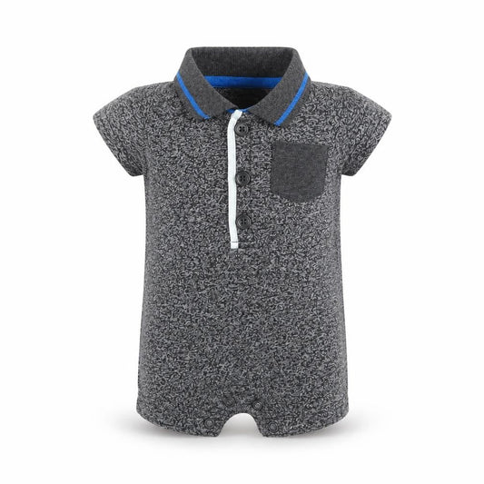 Front view of Primark Baby Grey Babygrow One-Piece Size Newborn
