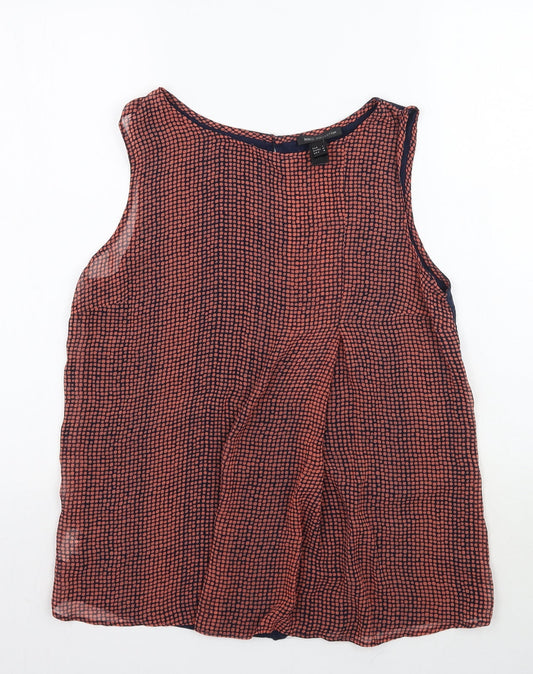 Womens UK Size L MNG Pink Basic Tank