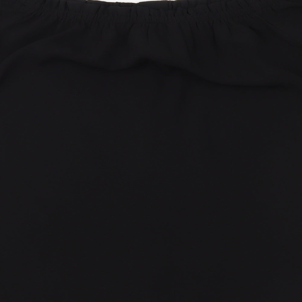 Womens UK Size 12 Dorothy Perkins Black Basic Blouse