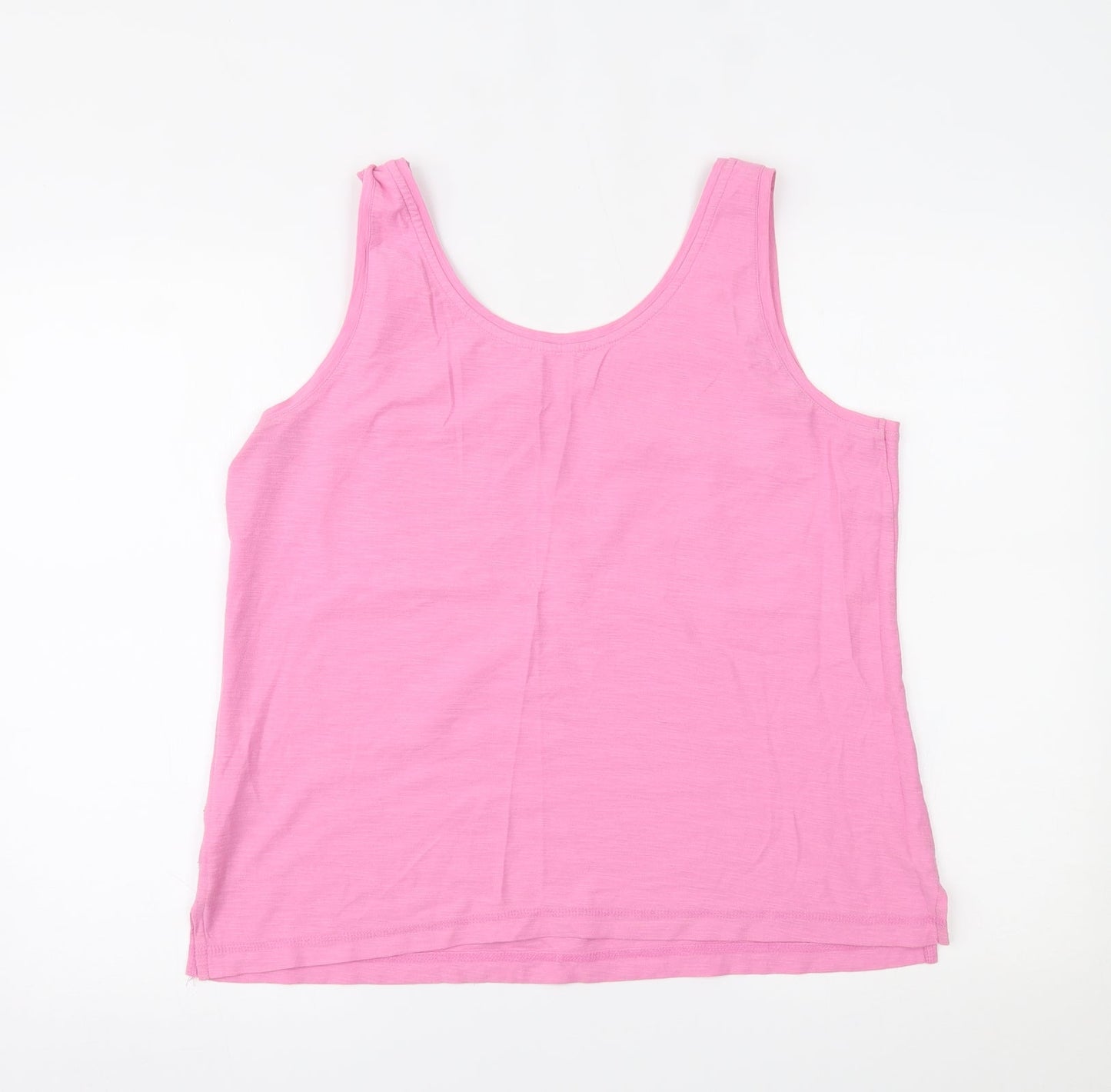 Womens UK Size 14 NEXT Pink Basic Tank