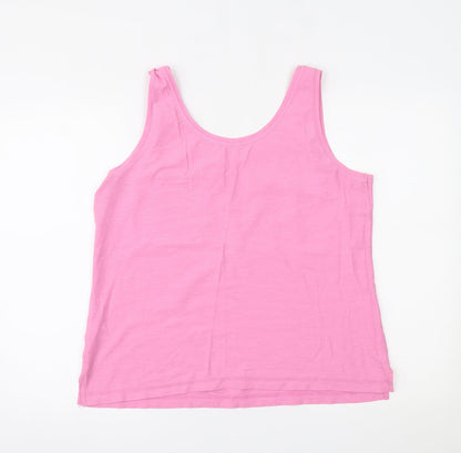 Womens UK Size 14 NEXT Pink Basic Tank