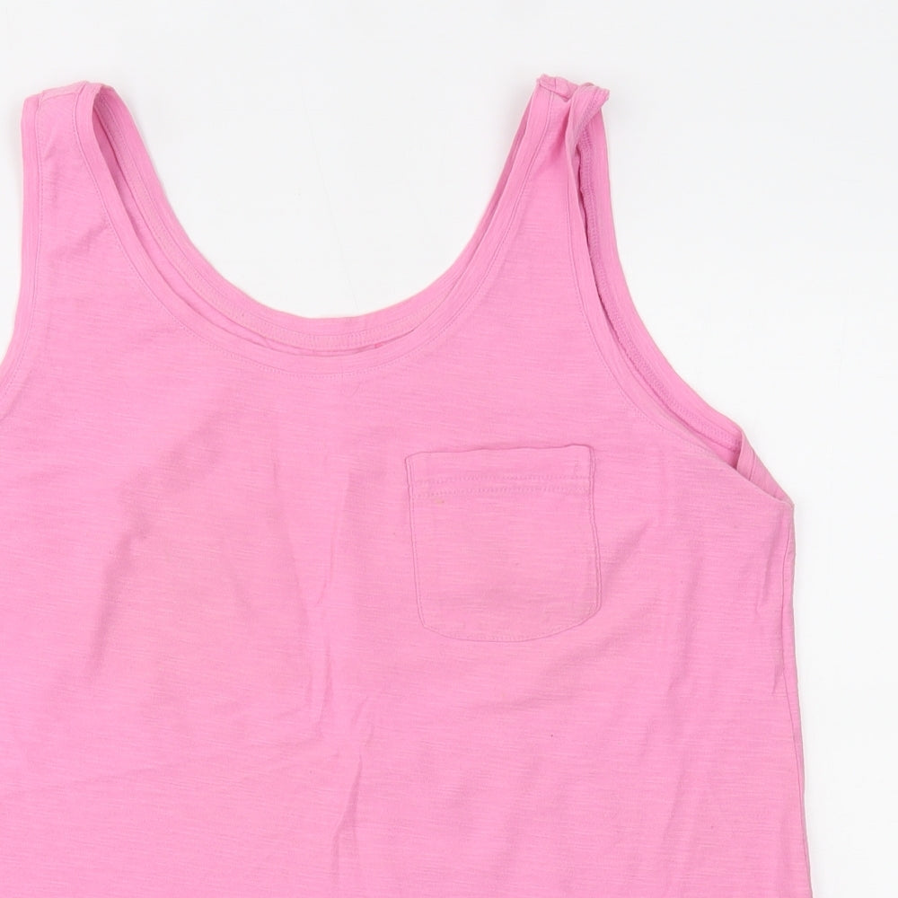 Womens UK Size 14 NEXT Pink Basic Tank