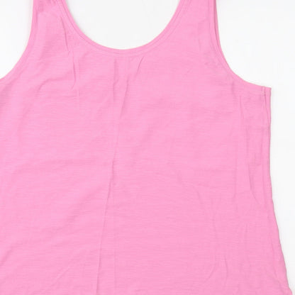 Womens UK Size 14 NEXT Pink Basic Tank