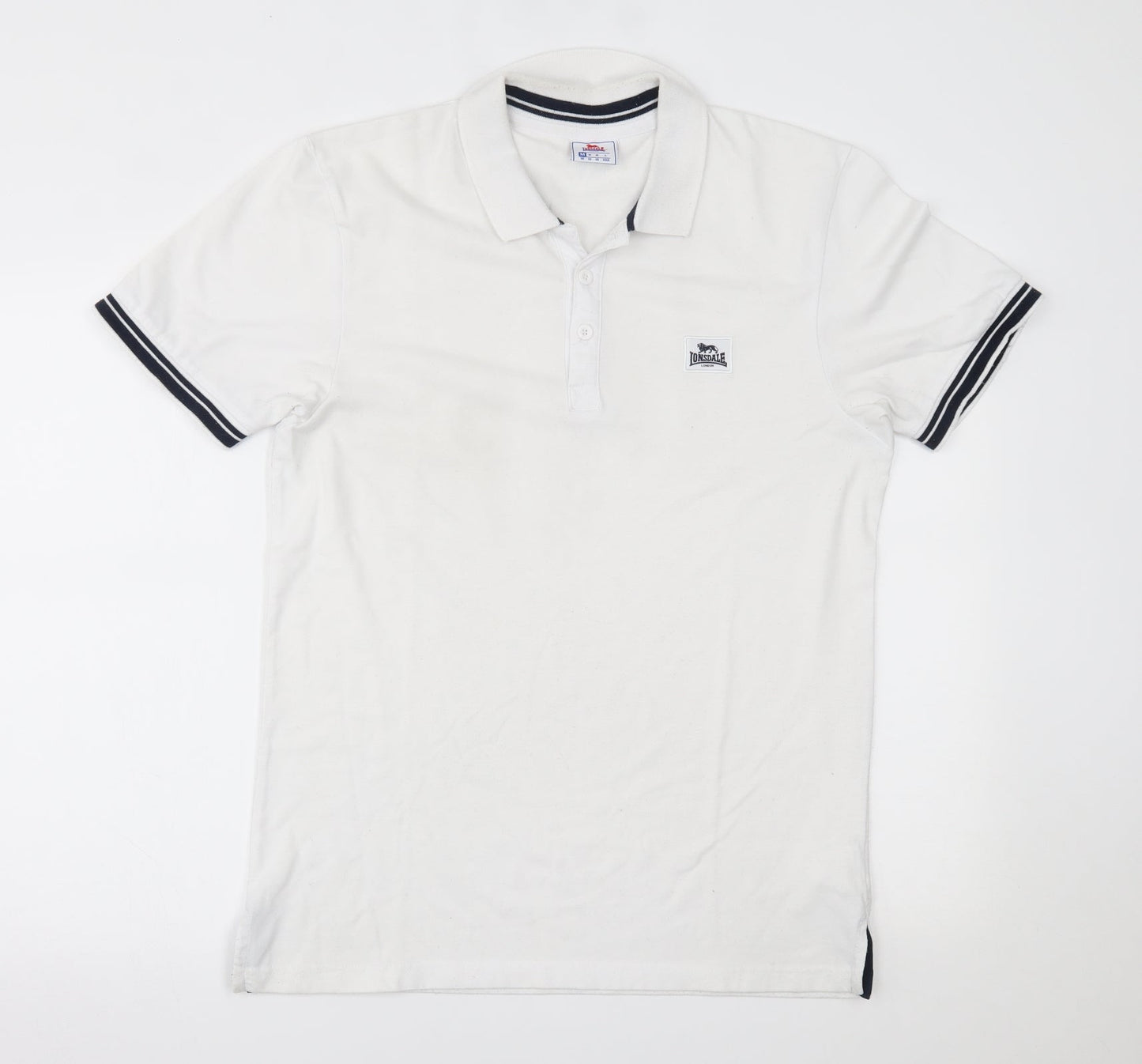 Lonsdale Mens White    Polo Size M