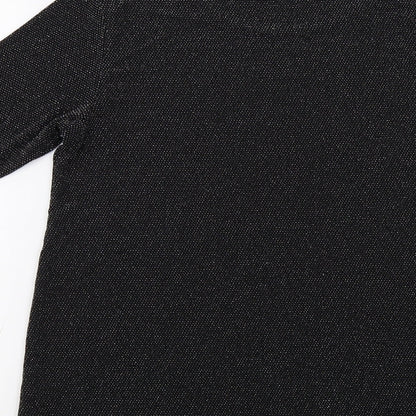 Womens UK Size L H&M Black Basic Blouse
