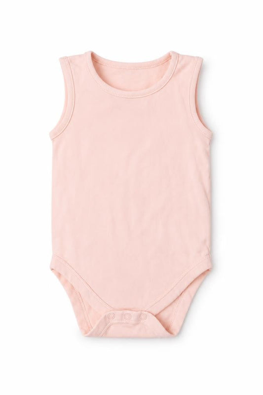 Front view of George Baby Pink Romper One-Piece, size 12, Months
