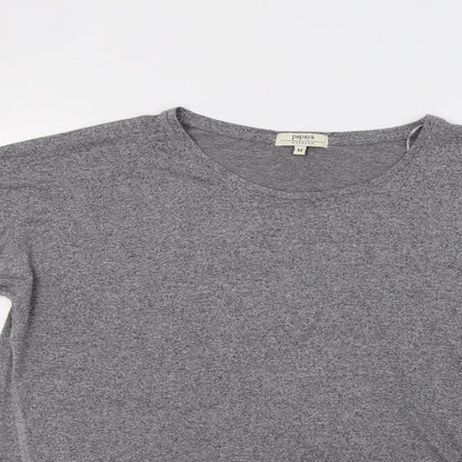 Papaya Womens Grey   Basic Blouse Size M