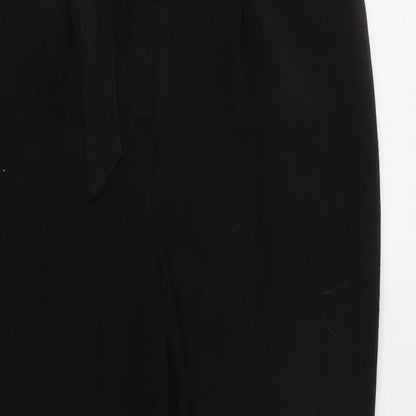 Womens UK Size 14 Very Regular Fit Dress Pants Black Trousers