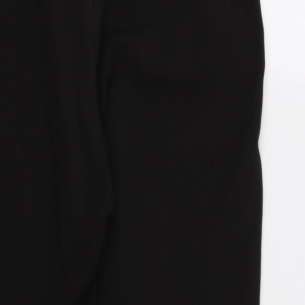 Womens UK Size 14 Very Regular Fit Dress Pants Black Trousers