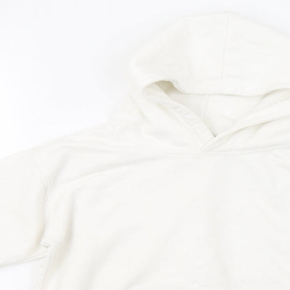 Just Hoods Girls White   Pullover Hoodie Size 10-11 Years