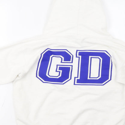 Just Hoods Girls White   Pullover Hoodie Size 10-11 Years