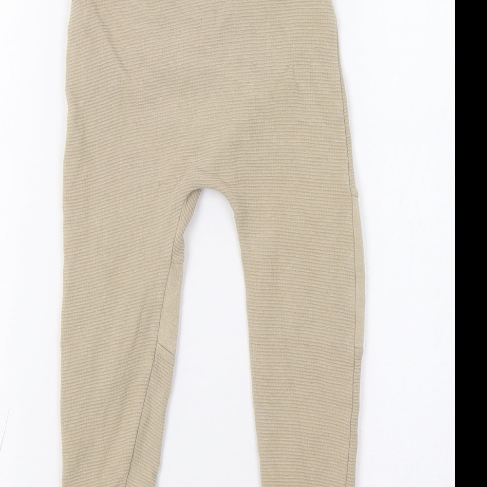 F&F Baby Beige   Jogger Trousers Size 18-24 Months