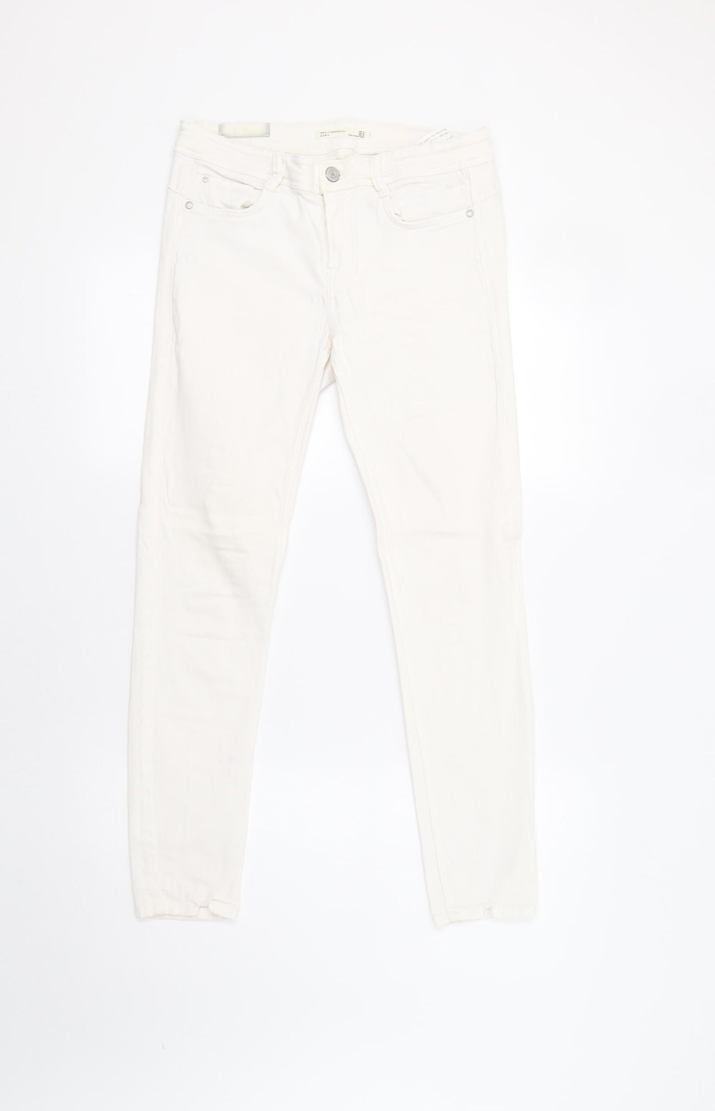 Xara Womens White   Skinny Jeans Size 10 L29 in