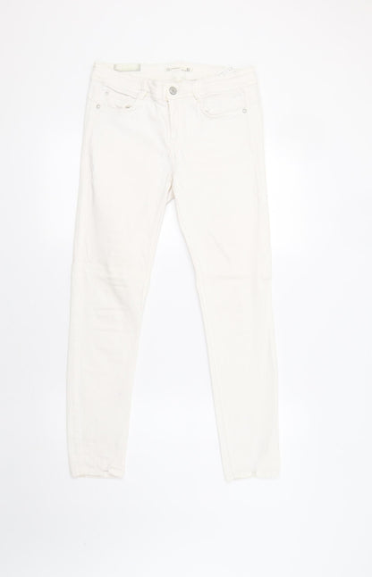 Xara Womens White   Skinny Jeans Size 10 L29 in