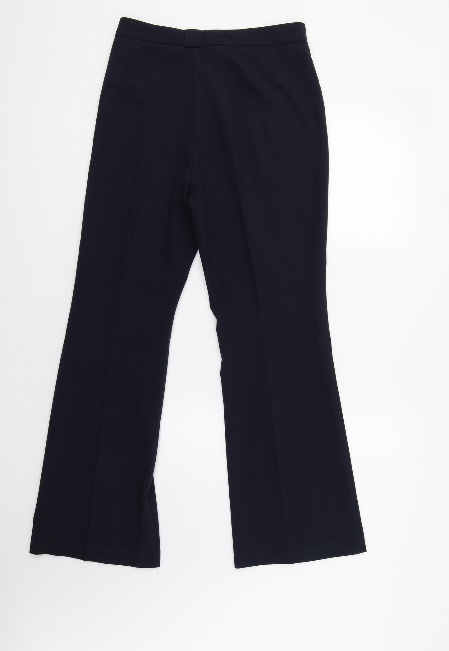 Womens UK Size 14 M&S Regular Fit Dress Pants Blue Trousers