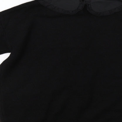 Womens UK Size M Papaya Black Pullover Jumper