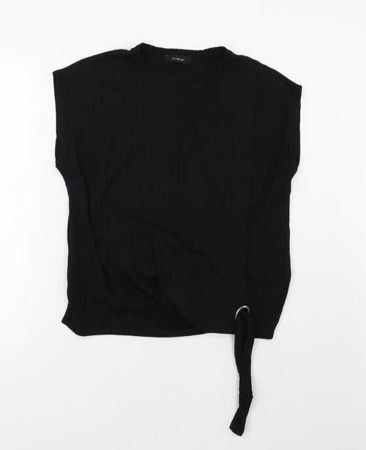 M&S Womens Black   Basic Blouse Size 14