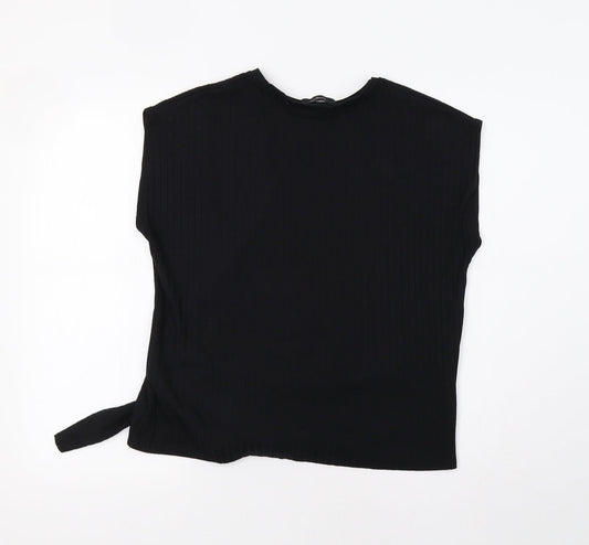 M&S Womens Black   Basic Blouse Size 14