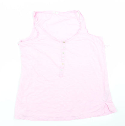 Womens UK Size XS Oysho Pink Basic Tank