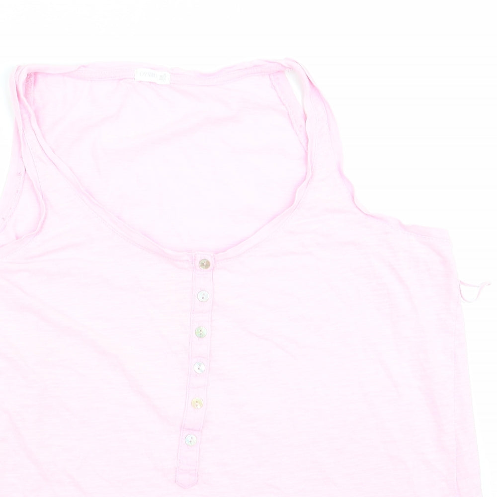 Womens UK Size XS Oysho Pink Basic Tank