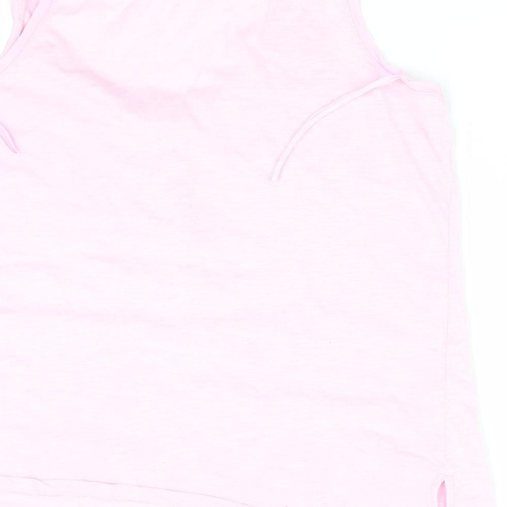 Womens UK Size XS Oysho Pink Basic Tank