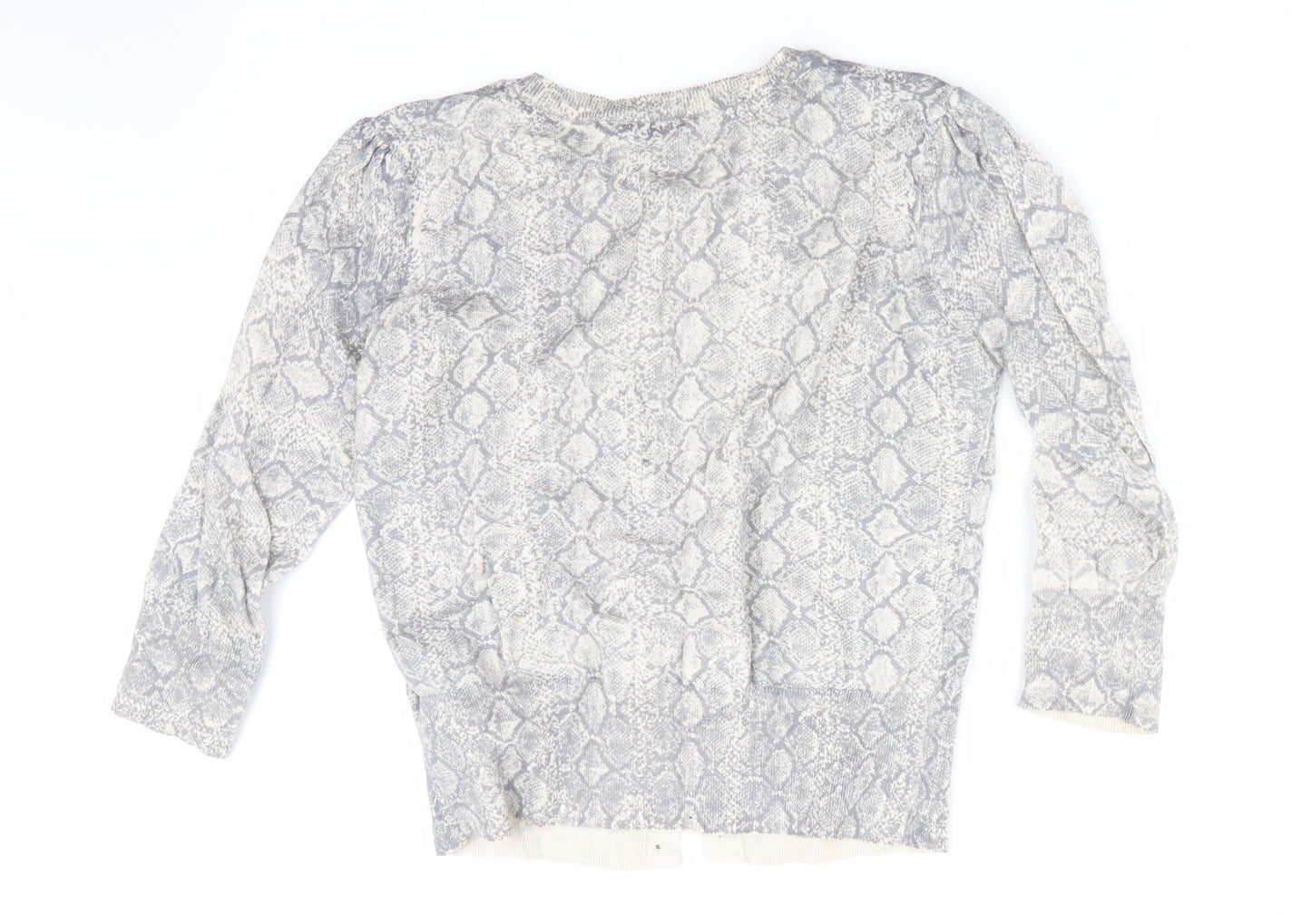 Womens UK Size 14 Dorothy Perkins Grey Cardigan Jumper