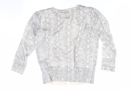 Womens UK Size 14 Dorothy Perkins Grey Cardigan Jumper