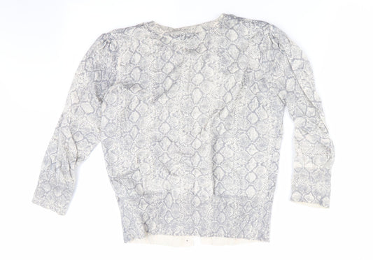 Womens UK Size 14 Dorothy Perkins Grey Cardigan Jumper