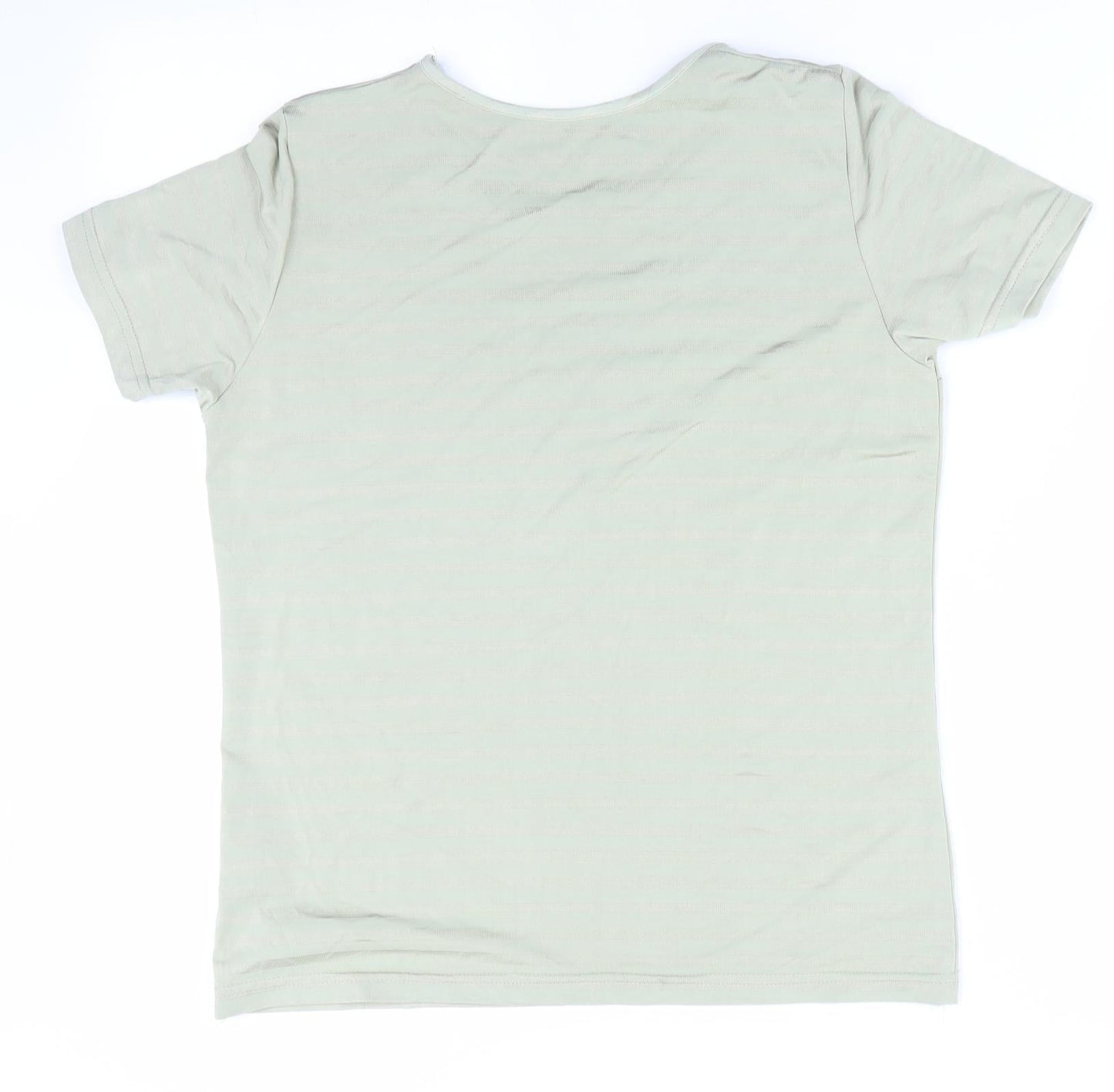 Womens UK Size 12 Preworn Green Basic T-Shirt