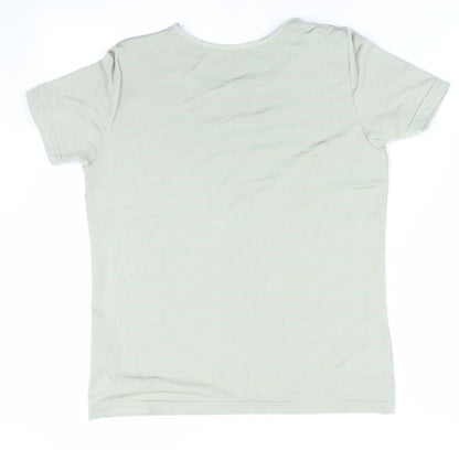 Womens UK Size 12 Preworn Green Basic T-Shirt