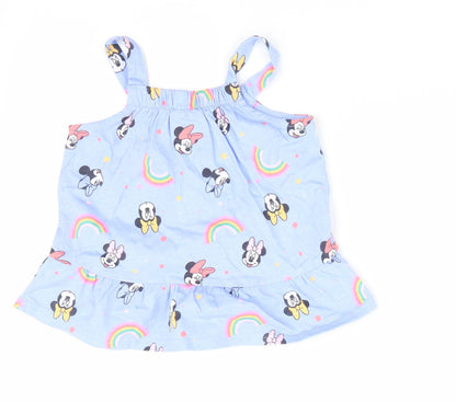 Disney at George Girls Purple Animal Print  A-Line  Size 18-24 Months  - Minnie & Mickey