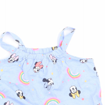Disney at George Girls Purple Animal Print  A-Line  Size 18-24 Months  - Minnie & Mickey