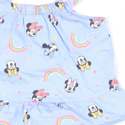 Disney at George Girls Purple Animal Print  A-Line  Size 18-24 Months  - Minnie & Mickey