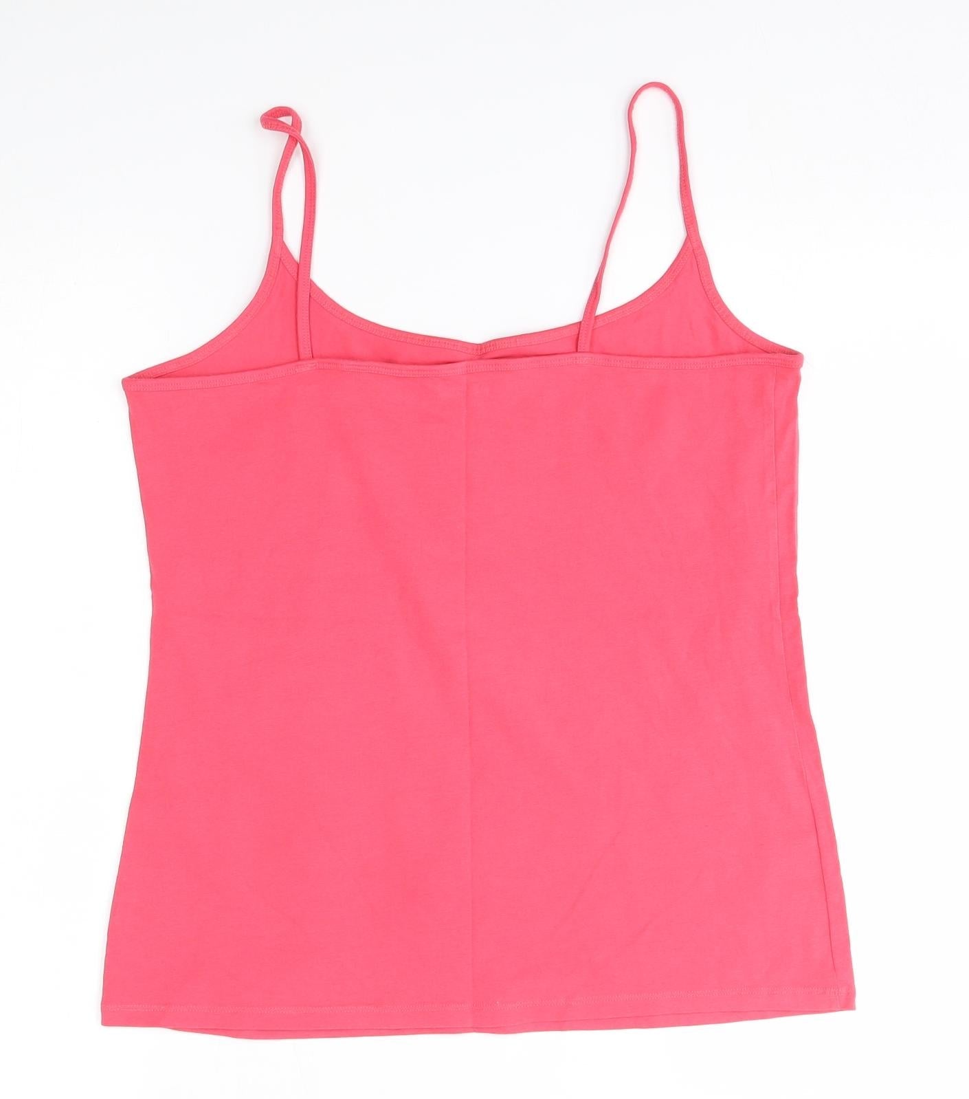 Womens UK Size 16 NEXT Pink Basic Tank