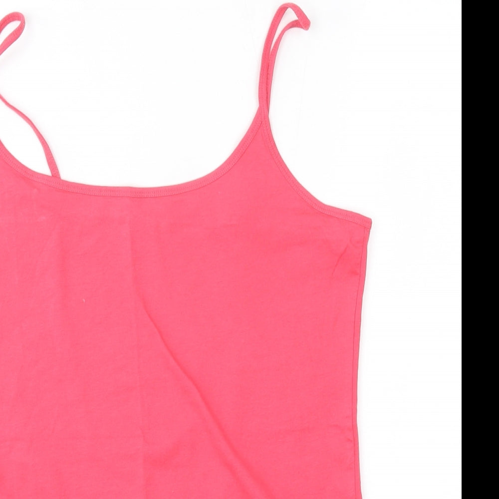Womens UK Size 16 NEXT Pink Basic Tank