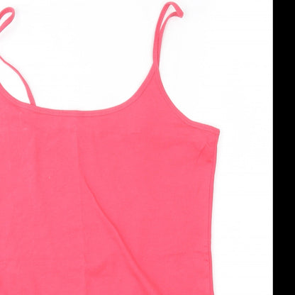 Womens UK Size 16 NEXT Pink Basic Tank