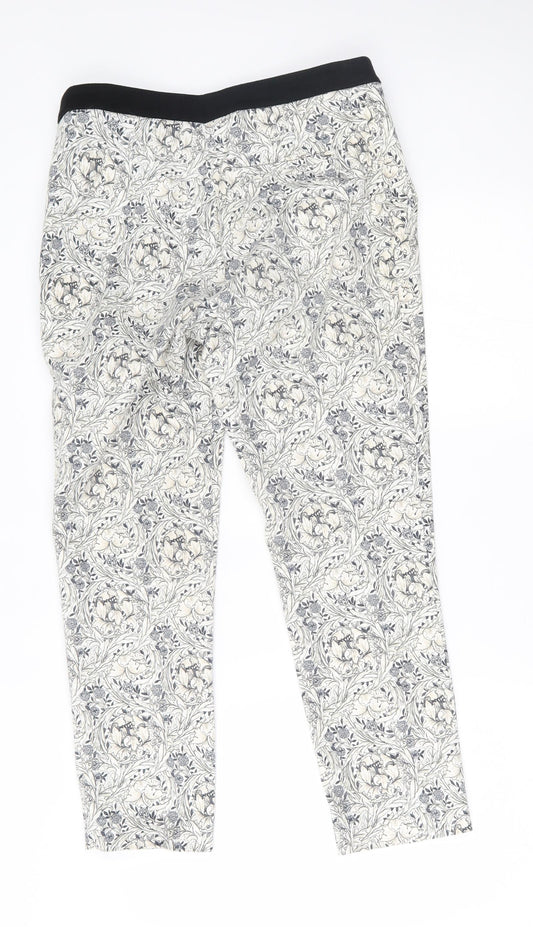 Womens UK Size 31 in H&M Regular Fit  White Trousers